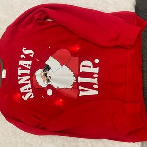 Red Light Up Christmas Santa Sweater Size Medium (38-40) Unisex